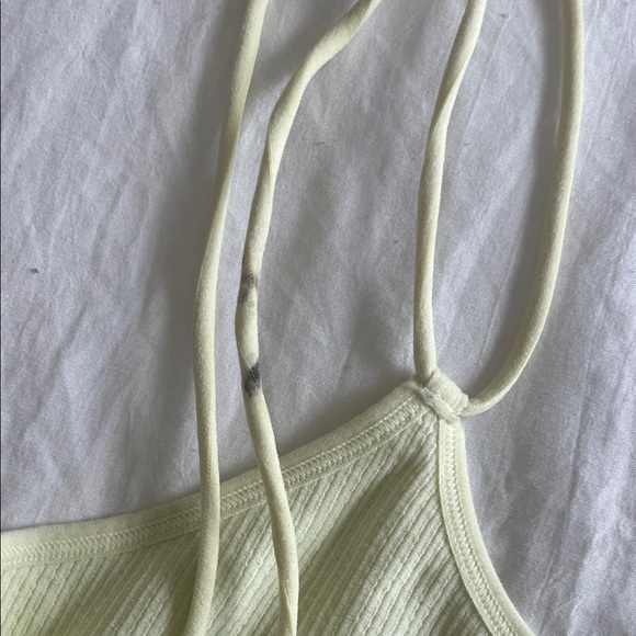 Target Light Green Ribbed Crop Top - Picture 3 of 4